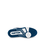 N370O Louis Vuitton LV Trainer Monogram Denim White Blue