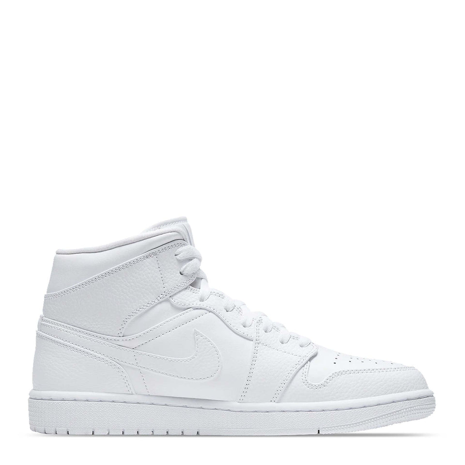 N370O Tenis Air Jordan 1 Mid Triple White