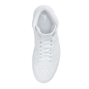 N370O Tenis Air Jordan 1 Mid Triple White