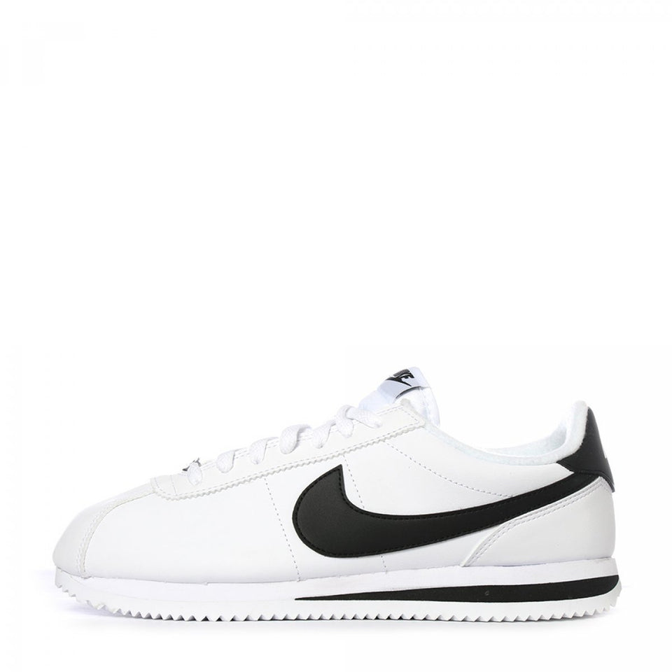 N372O NIKE CORTEZ BLANCO NEGRO DE PIEL
