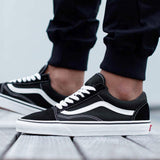 N370O Vans Tenis Vans tenis Old Skool Negro Gamuza